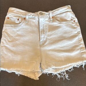 Levi's Light Denim Jean Shorts High-Waisted Cut Off size 28